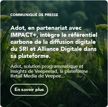 Adot, en partenariat avec IMPACT+, intègre le référentiel carbone de la diffusion digitale du SRI et Alliance Digitale dans sa plateforme.
